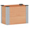 vidaXL H&oslash;ybed Brun 50 x 30 x 36 cm alu.