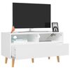 vidaXL TV-benk hvit 90x40x48,5 cm konstruert tre
