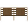 vidaXL Sengegavl honningbrun 126x4x100 cm heltre furu