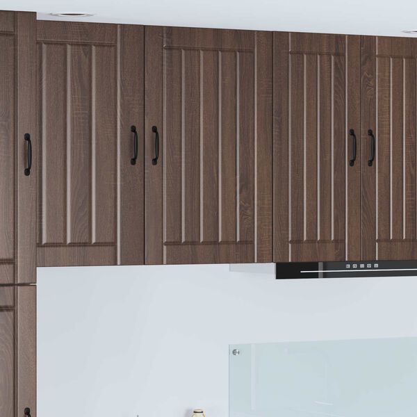 vidaXL Kj&oslash;kkenskap Lucca Brun eik 50 x 31 x 80 cm Konstruert tre