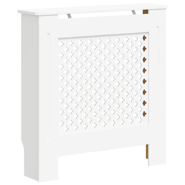 vidaXL Radiatordeksel MDF hvit 78 cm