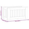 vidaXL Hevet blomsterbed 100x50x50 cm impregnert furu