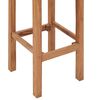 vidaXL Barkrakker 4 stk heltre teak