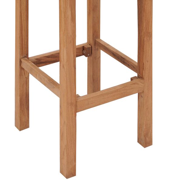 vidaXL Barkrakker 4 stk heltre teak