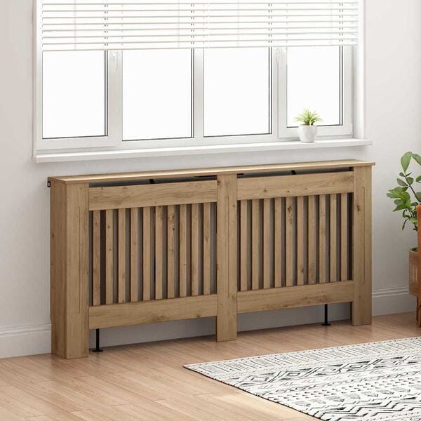 vidaXL Radiator Deksel Artisan Eik 172 x 19 x 81,5 cm Konstruert tre