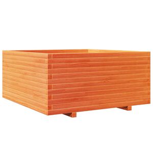 vidaXL Plantekasse voksbrun 100x100x49,5 cm heltre furu