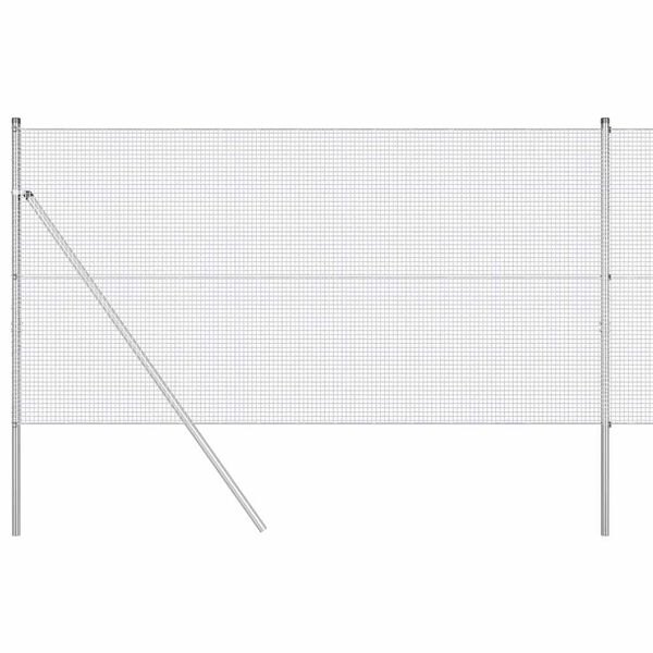 vidaXL Gjerdep&aring;le s&oslash;lv 10 x 1,4 m (16 x 16 mm maske) St&aring;l