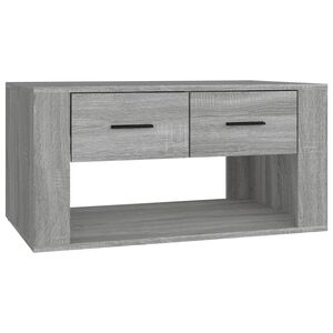 vidaXL Salongbord gr&aring; sonoma 80x50x40 cm konstruert tre