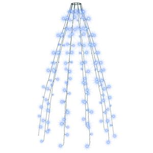 vidaXL Nettlys for juletre med 150 LED bl&aring; 150 cm