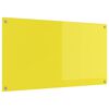 vidaXL Kj&oslash;kkenbenkplate Gul 110 x 60 cm herdet glass