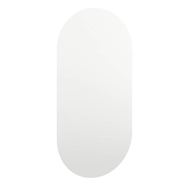 vidaXL Speil med LED-lys 60x30 cm glass oval