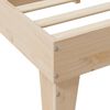 vidaXL Seng med bokhylle uten madrass 120x190 cm heltre furu