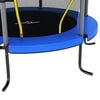 vidaXL Trampoline med sikkerhetsnett 140x160 cm bl&aring;