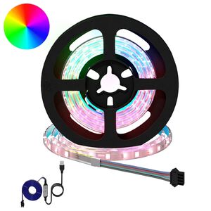 vidaXL LED Stripe 2 stk. Svart og gjennomsiktig Kobber og plast