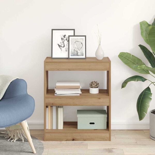 vidaXL Bokskap Artisan Eik 60 x 30 x 72 cm Konstruert tre