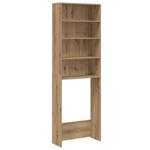 vidaXL Vaskemaskinskap artisan eik 64x24x190 cm
