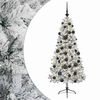 vidaXL Kunstig juletre med julekuler 120 cm 150 LED-lys Varmhvit