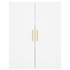 vidaXL Highboard hvit 69,5x34x180 cm konstruert tre