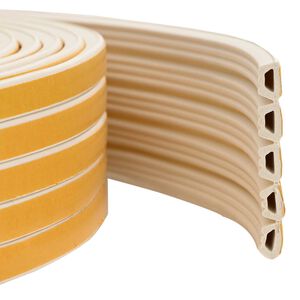 vidaXL Selvklebende vindusforsegling Hvit 10 x 6 mm 12 m EPDM Skum