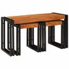 vidaXL Nesting Bord 3 stk. Brun og svart 82 x 40 x 45 cm