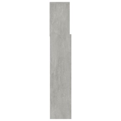 vidaXL Sengegavlskap betonggrå 120x19x103,5 cm