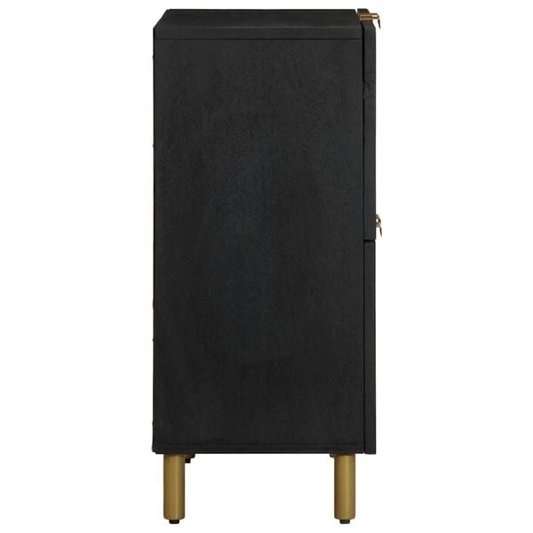 vidaXL Skjenk svart 60x33x75 cm konstruert tre