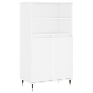 vidaXL Highboard hvit 60x36x110 cm konstruert tre