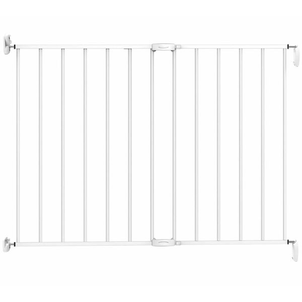 Noma Justerbar sikkerhetsgrind 62-102 cm metall hvit 93361