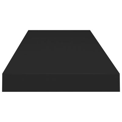 vidaXL Flytende vegghylle svart 80x23,5x3,8 cm MDF