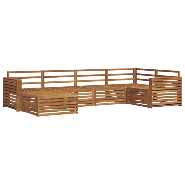 vidaXL Utend&oslash;rs sofa-sett 6 pcs Naturlig