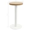 vidaXL Bistrobord lysebrun 40 cm MDF