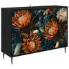 vidaXL Serviesskap LOCHEM Svart eik 102 x 33 x 76 cm Konstruert tre