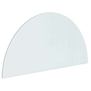 vidaXL Peisglassplate Gjennomsiktig 1000 x 500 mm Glass