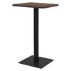 vidaXL Bistrobord m&oslash;rk aske 70x70x107 cm