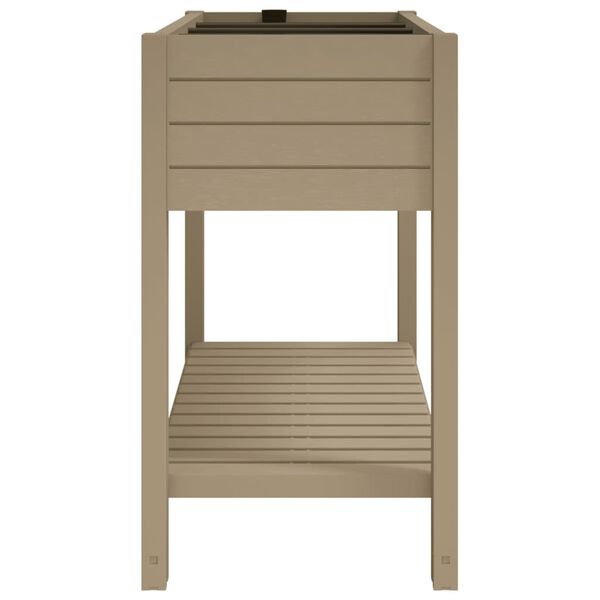 vidaXL Høybed lysebrun 110x45x79 cm polypropylen