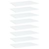 vidaXL Hylleplater 8 stk hvit 60x40x1,5 cm sponplate