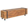 vidaXL TV-benk 110x30x32,5 cm heltre teak