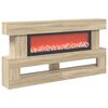 vidaXL Elektrisk peis Sonoma 150 x 21 x 77 cm Konstruert tre