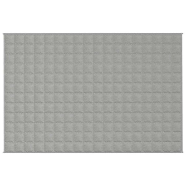 vidaXL Vektdyne grå 120x180 cm 5 kg stoff