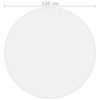 vidaXL Bordbeskytter matt Ø 120 cm 1,6 mm PVC