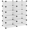 vidaXL Skostativ gjennomsiktig 84x32x88,5 cm PP