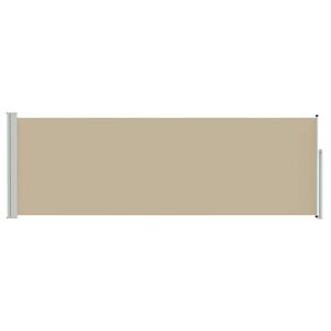vidaXL Utklappbart side markise Beige 300 x 100 cm Polyester