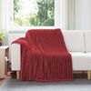 vidaXL Kastteppe Bordeaux R&oslash;d 200 x 150 cm Fleece