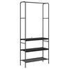 vidaXL Klesstativ Svart Eik 77 x 30 x 171 cm Konstruert tre
