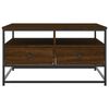 vidaXL Salongbord brun eik 80x80x45 cm konstruert tre