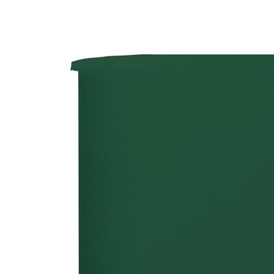vidaXL Vindskjerm 5 paneler stoff 600x160 cm grønn