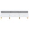 vidaXL TV-benk hvit 150x30x44,5 cm konstruert tre