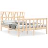vidaXL Sengeramme uten madrass 120x200 cm heltre furu