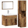 vidaXL Baderomsinnredningssett 4 stk. Brun 60 x 38,5 x 46 cm