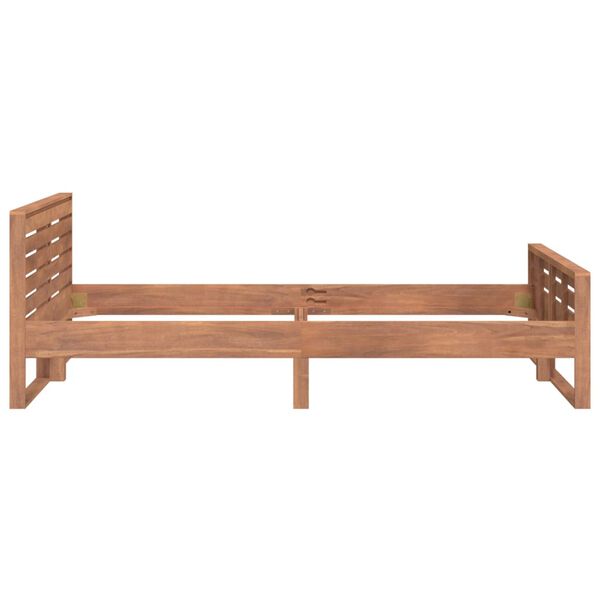 vidaXL Sengeramme heltre teak 120x200 cm